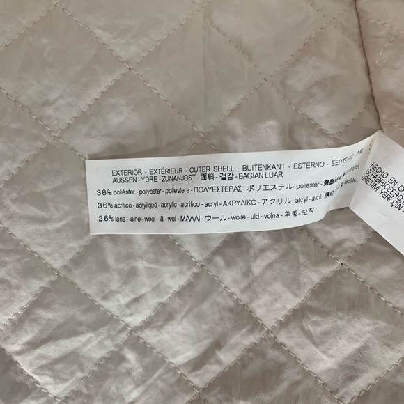 Women’s Jacket ZARA Trafaluc Grey Teddy Bear Wool Jacket Zip Front Hooded Jacket - Picture 7 of 7